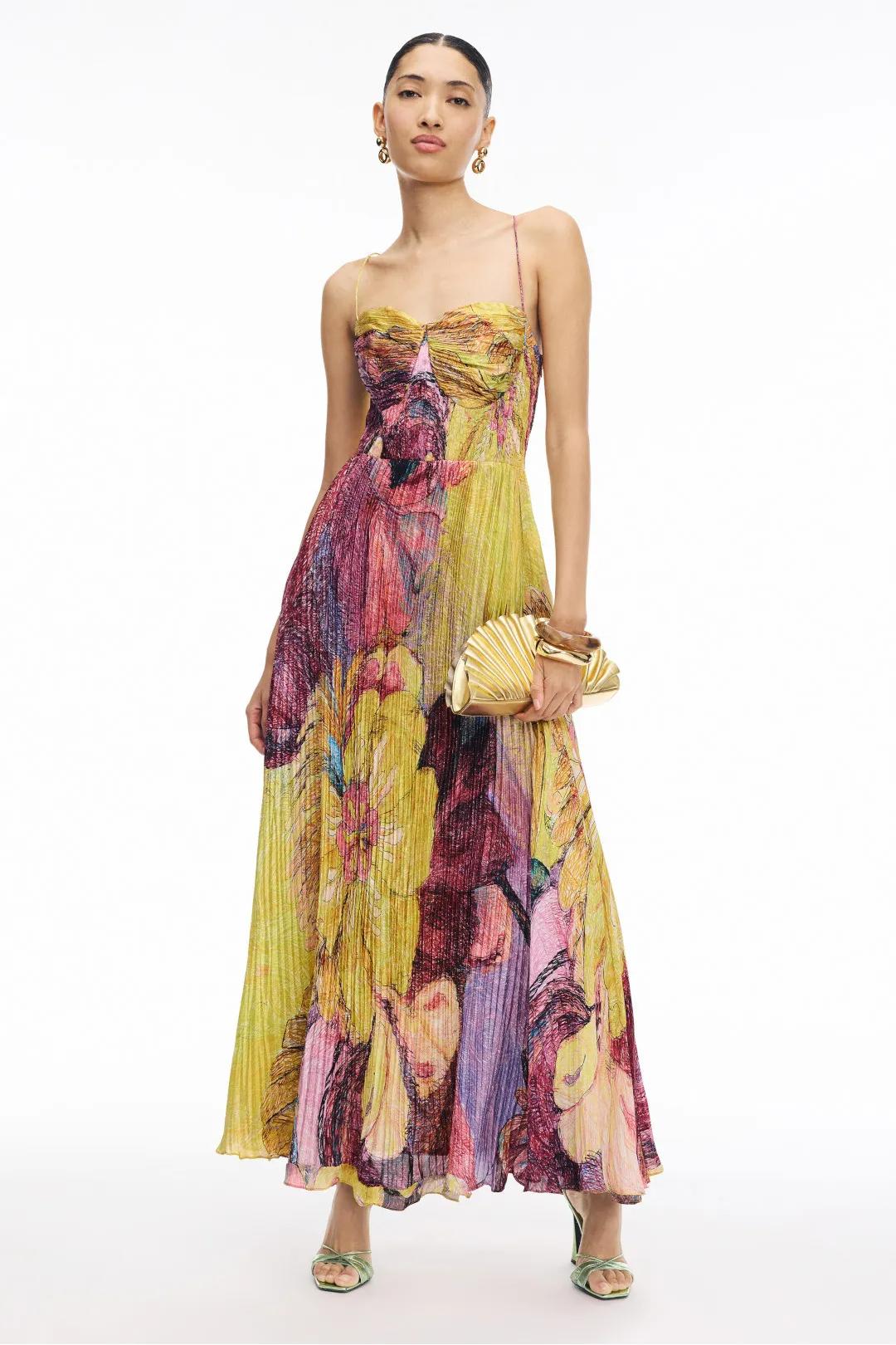 Kiara Ikat Maxi Dress