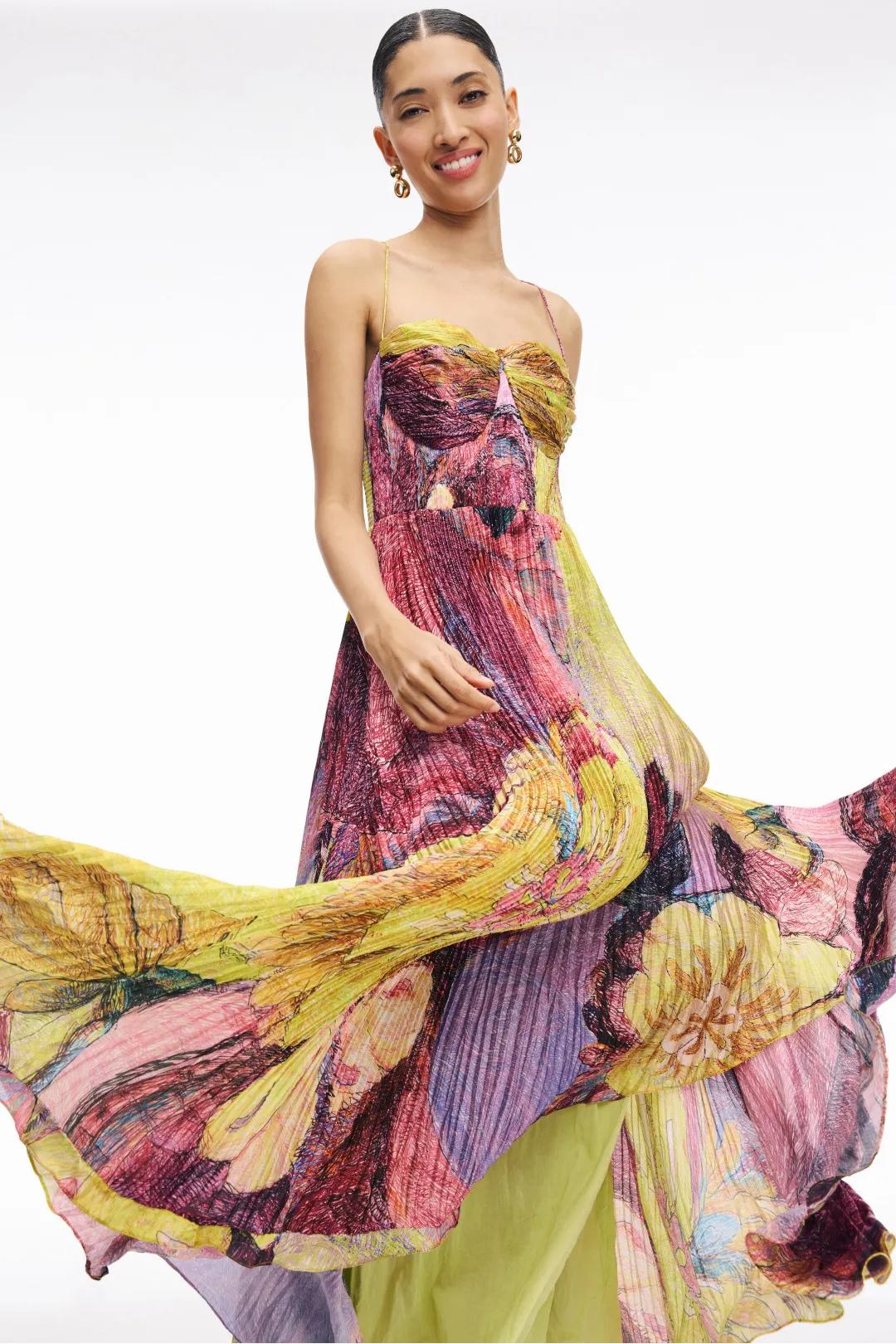 Kiara Ikat Maxi Dress