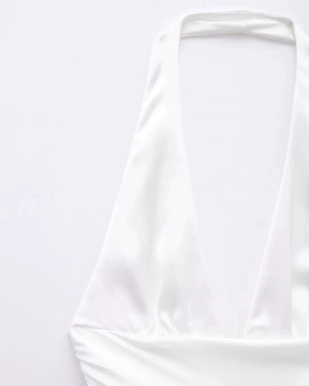 Satin Halter Mini Dress