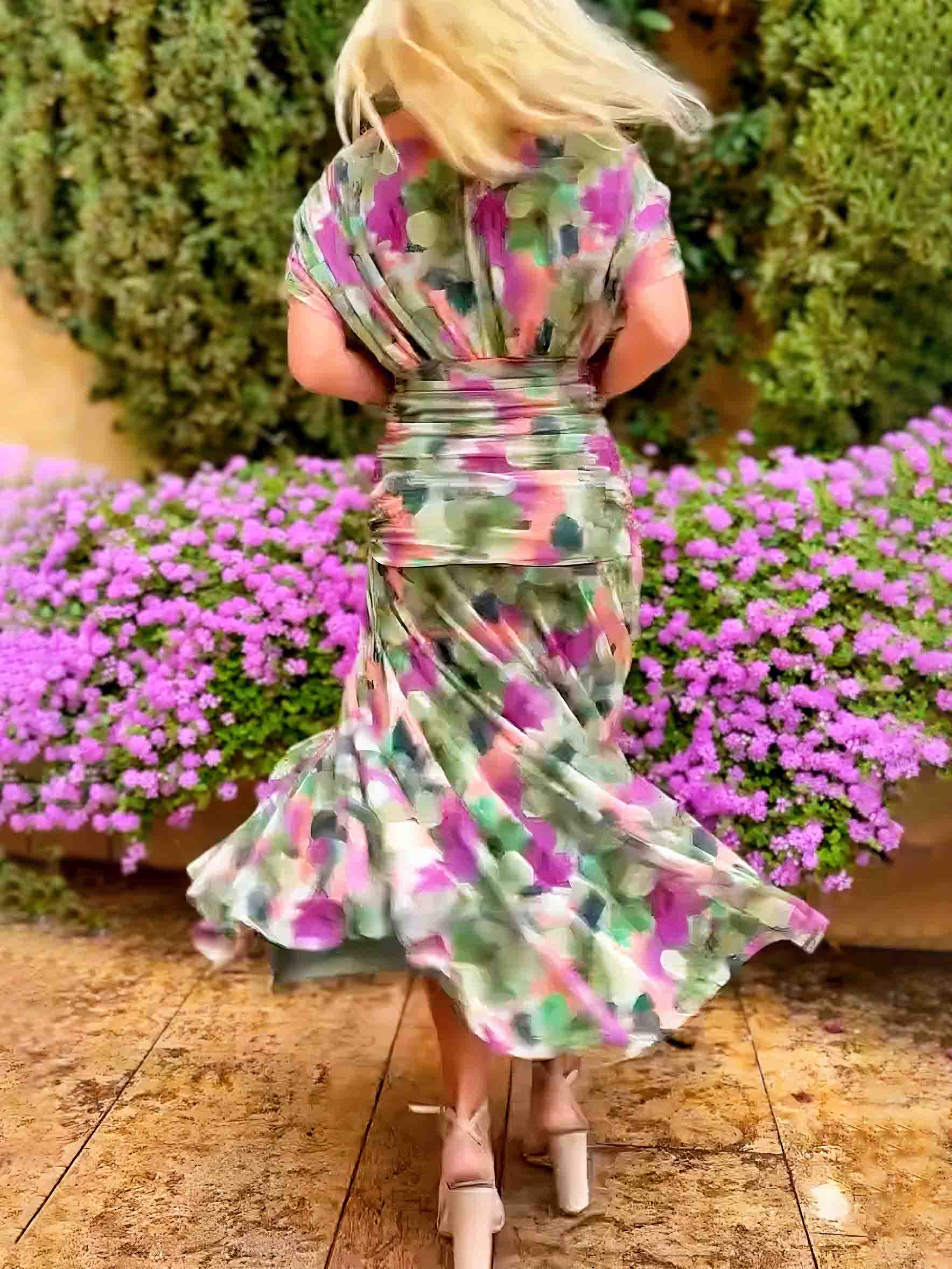 Aurelia Painted Bloom Maxi Dress