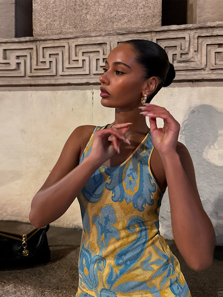 Elara Fringe Maxi Dress