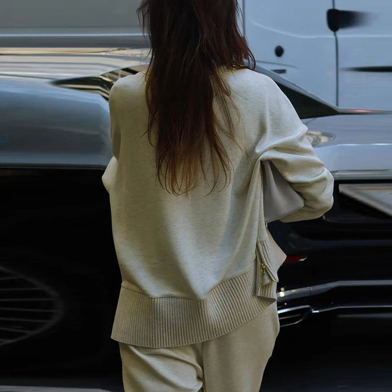 Allegra Knit Lounge Set — Sweater & Pants