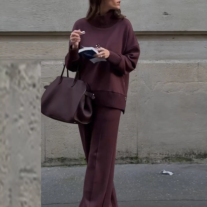 Allegra Knit Lounge Set — Sweater & Pants