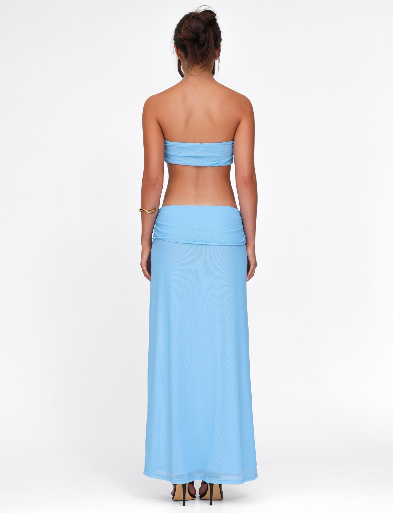 Aurelia Bloom Strapless Maxi Dress