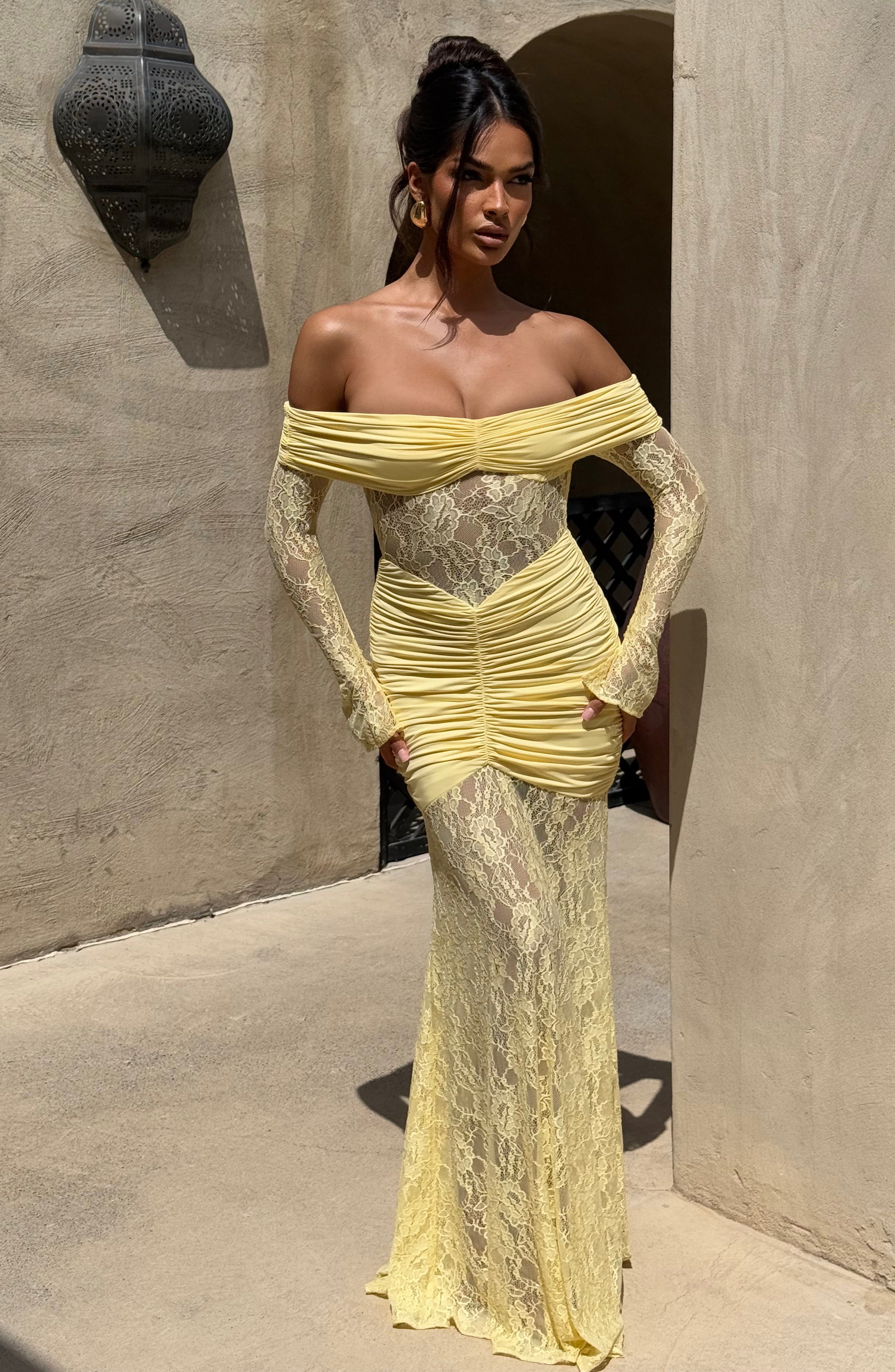 Marigold Maxi Dress – Lemon