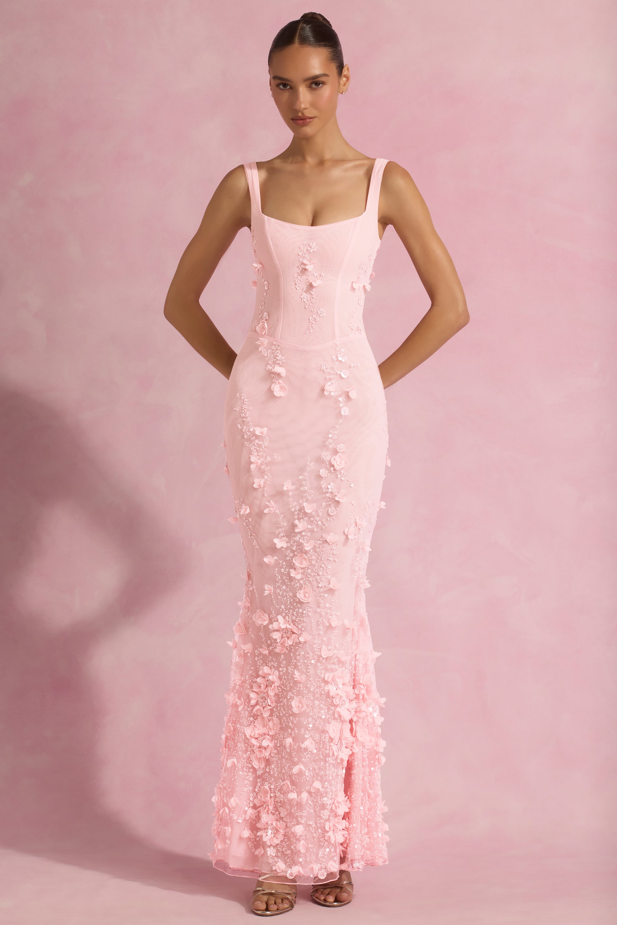 Maribelle Gown – Peony Pink