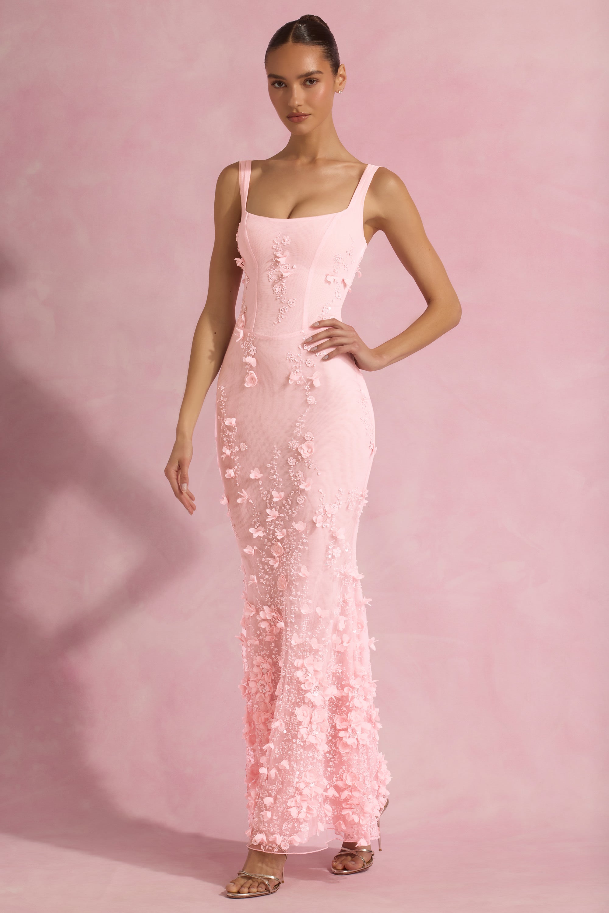 Maribelle Gown – Peony Pink
