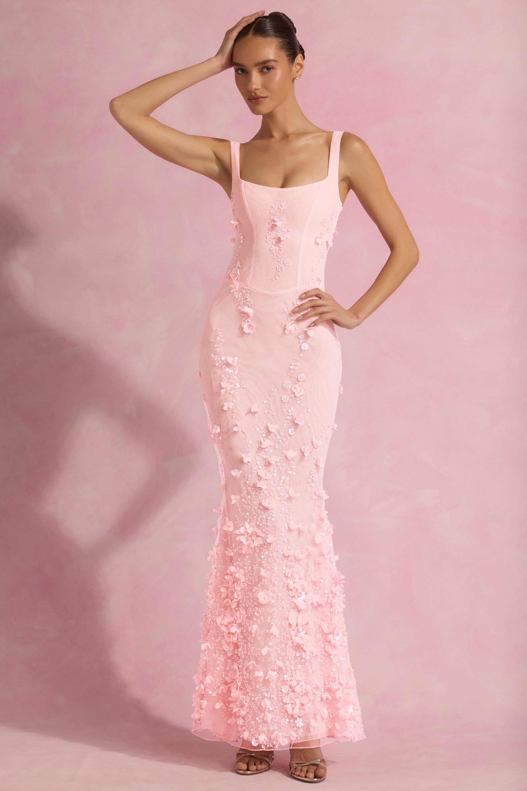 Maribelle Gown – Peony Pink