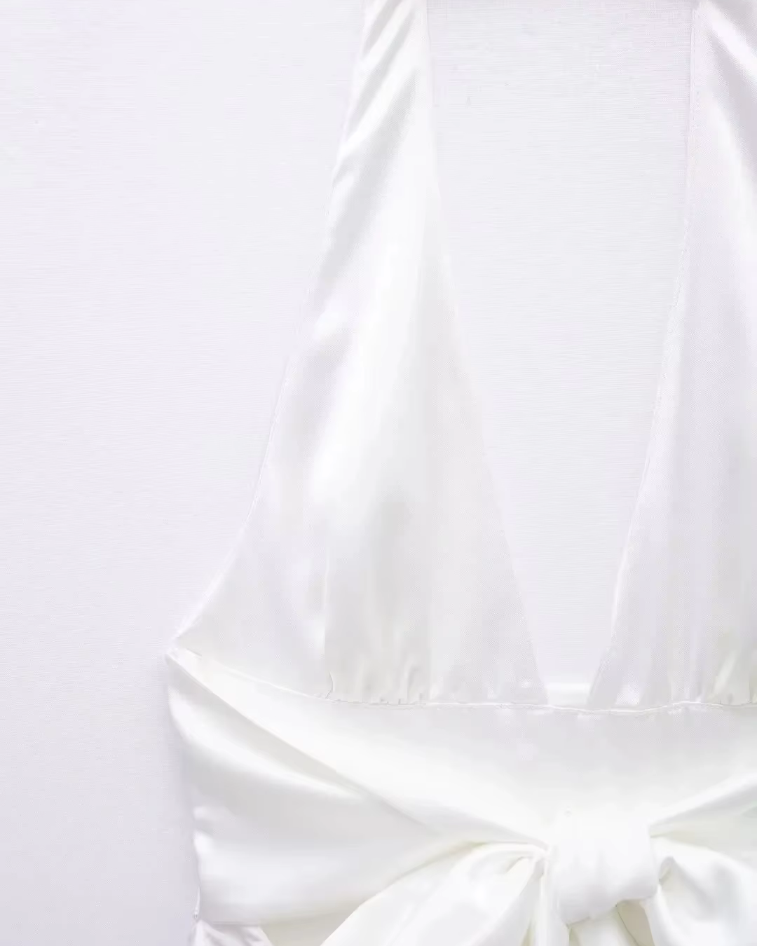 Satin Halter Mini Dress
