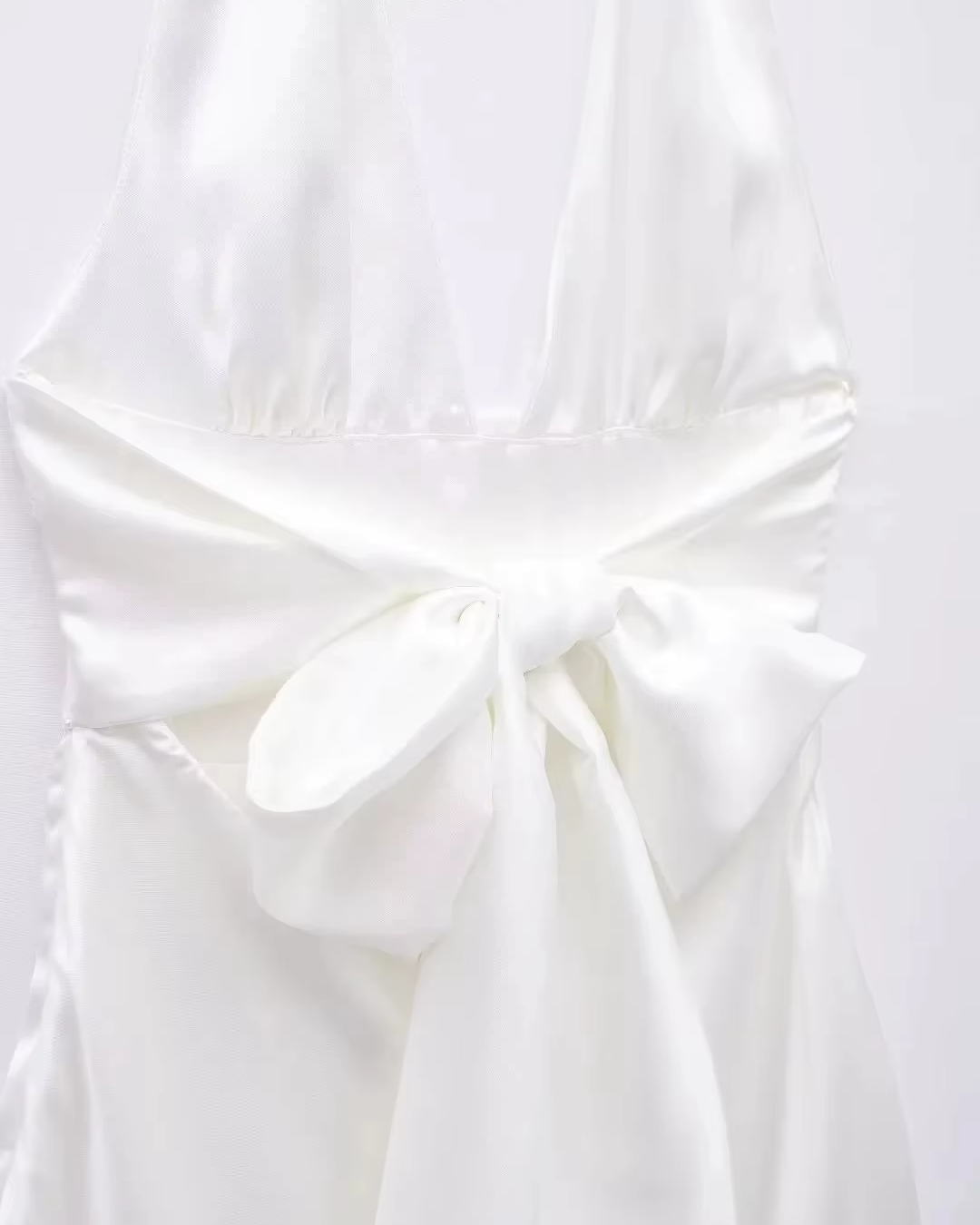 Satin Halter Mini Dress