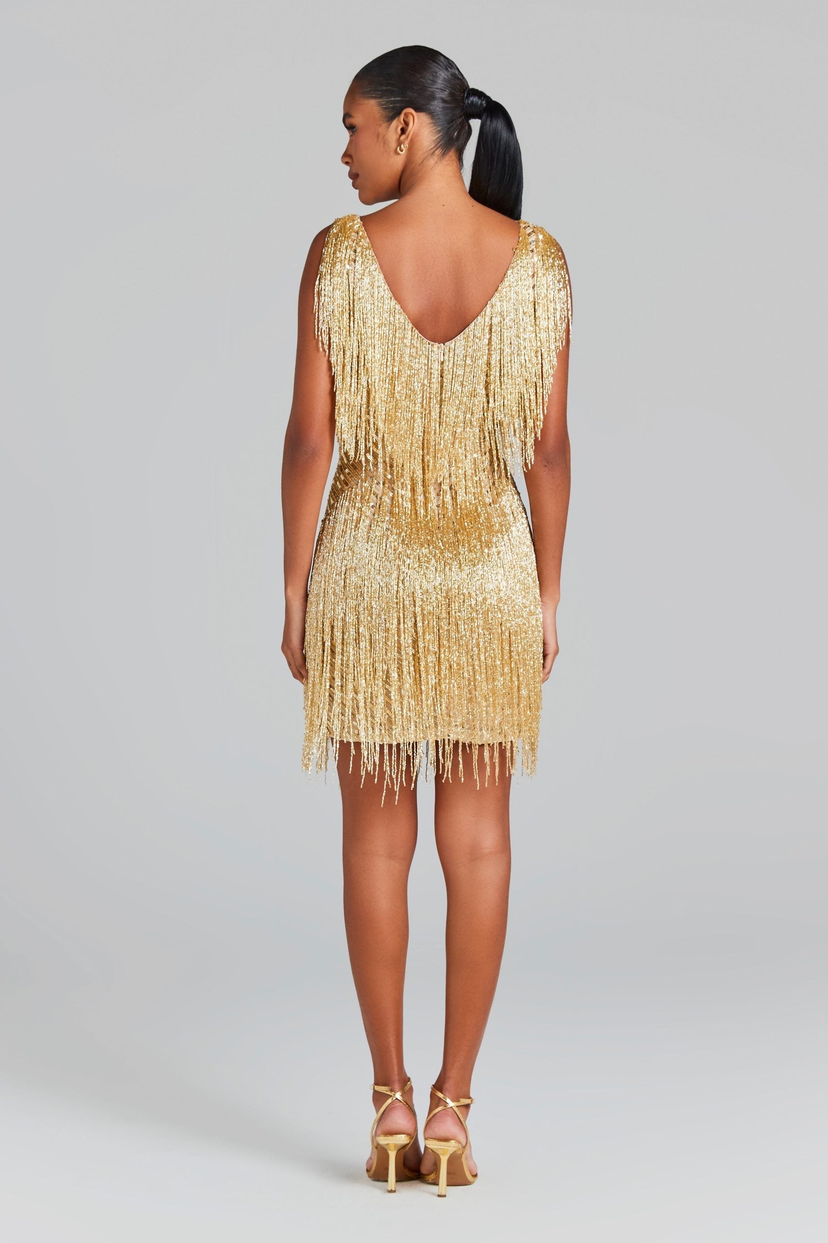 Lunessa Shimmer Fringe Dress