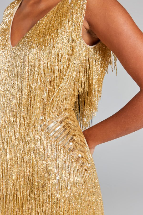 Lunessa Shimmer Fringe Dress