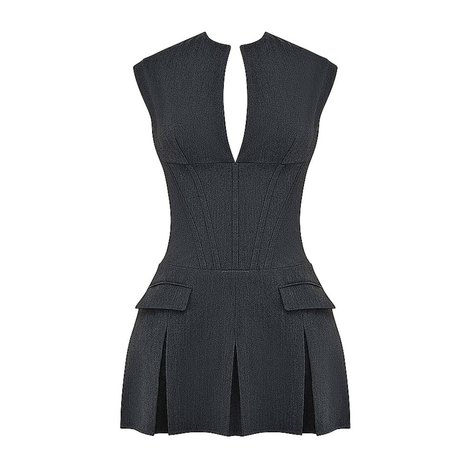 Colette Pleated Corset Mini Dress