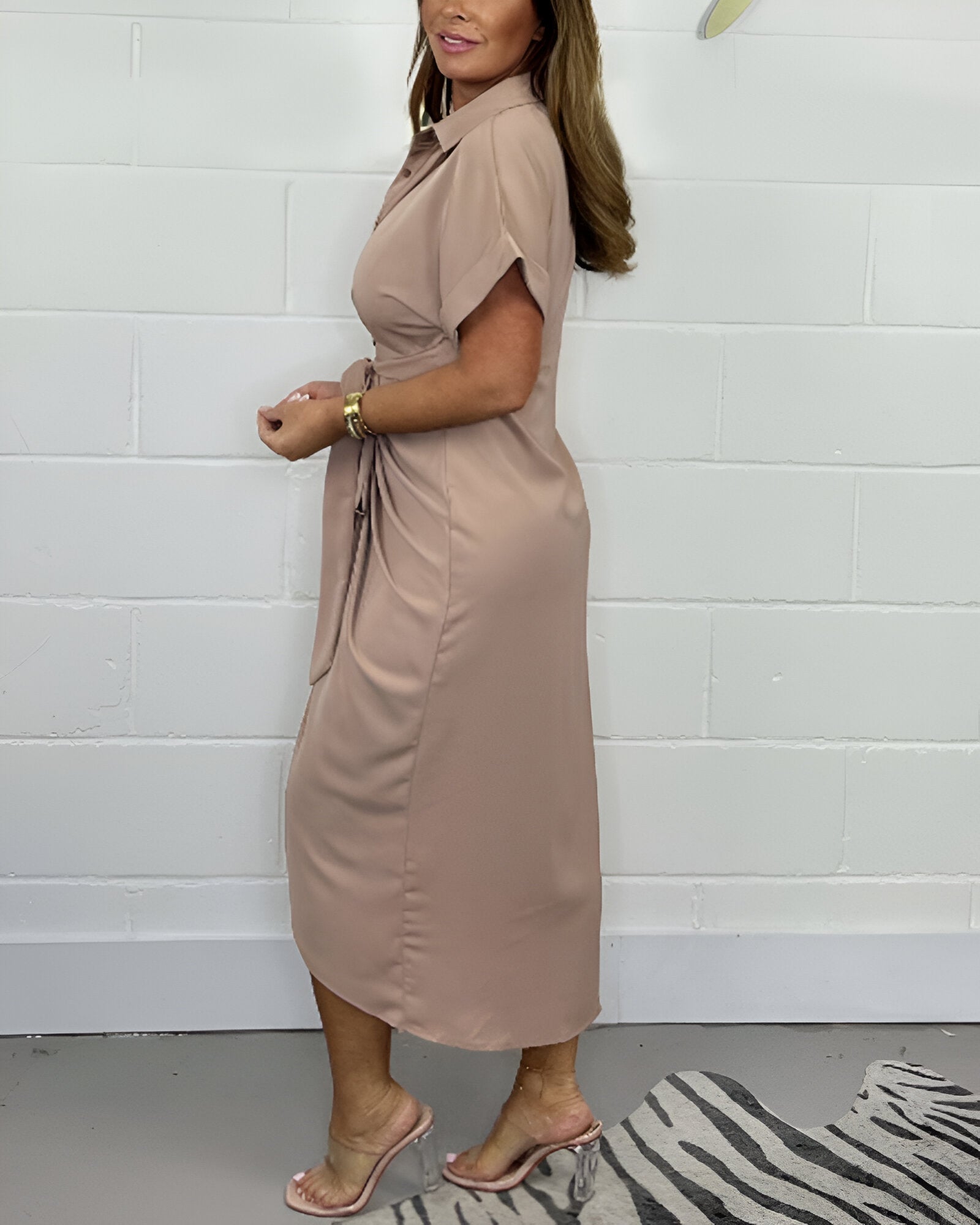 Elegant Pleated Dress