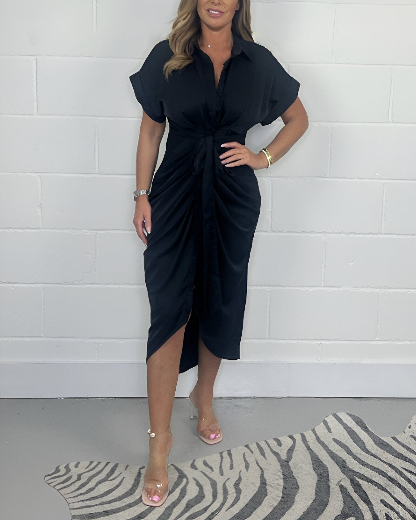 Elegant Pleated Dress