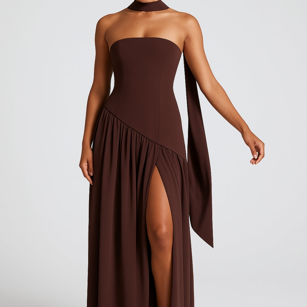 Luxe Evening Dress with Slit