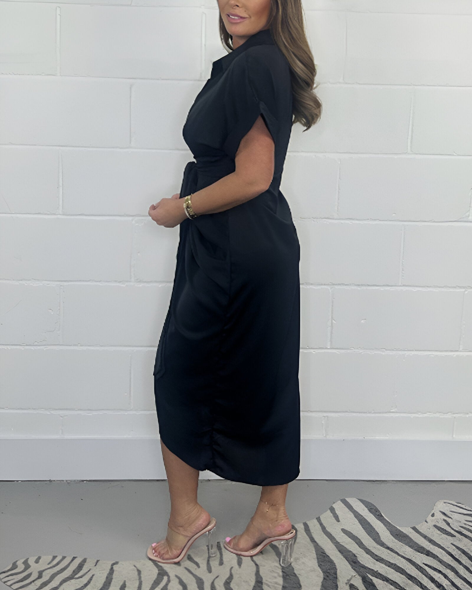 Elegant Pleated Dress