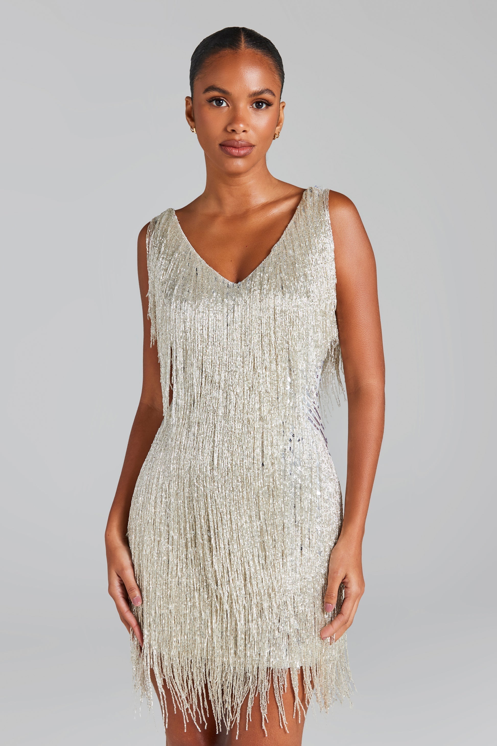 Lunessa Shimmer Fringe Dress