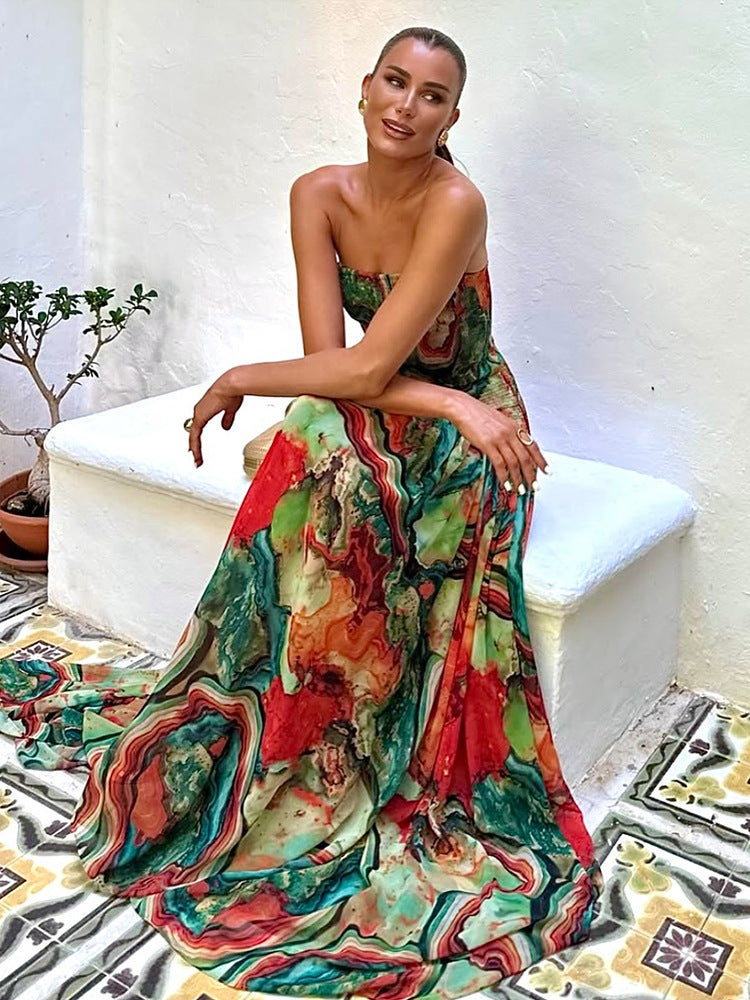 Solara Lava Maxi Dress