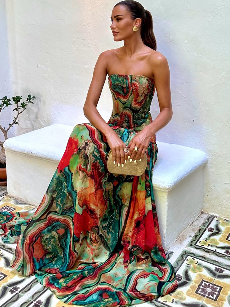 Solara Lava Maxi Dress
