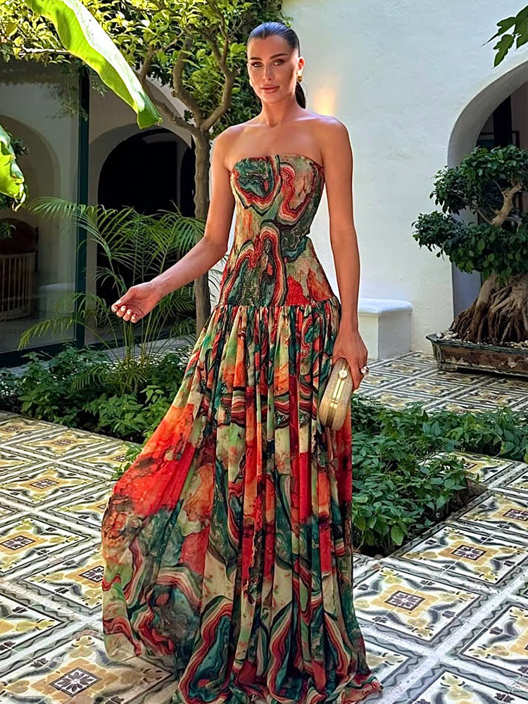 Solara Lava Maxi Dress