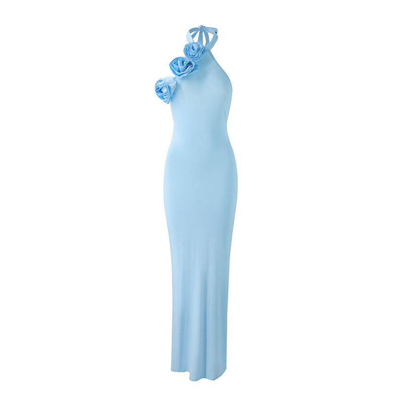 Celeste Bloom Dress – Sky Blue