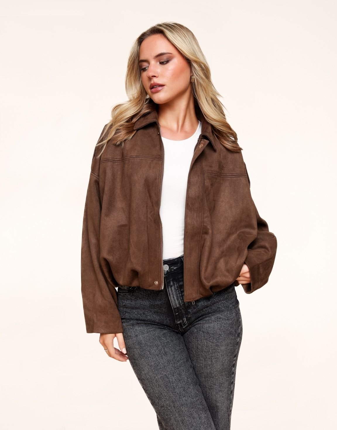The Suede Bomber – Cocoa