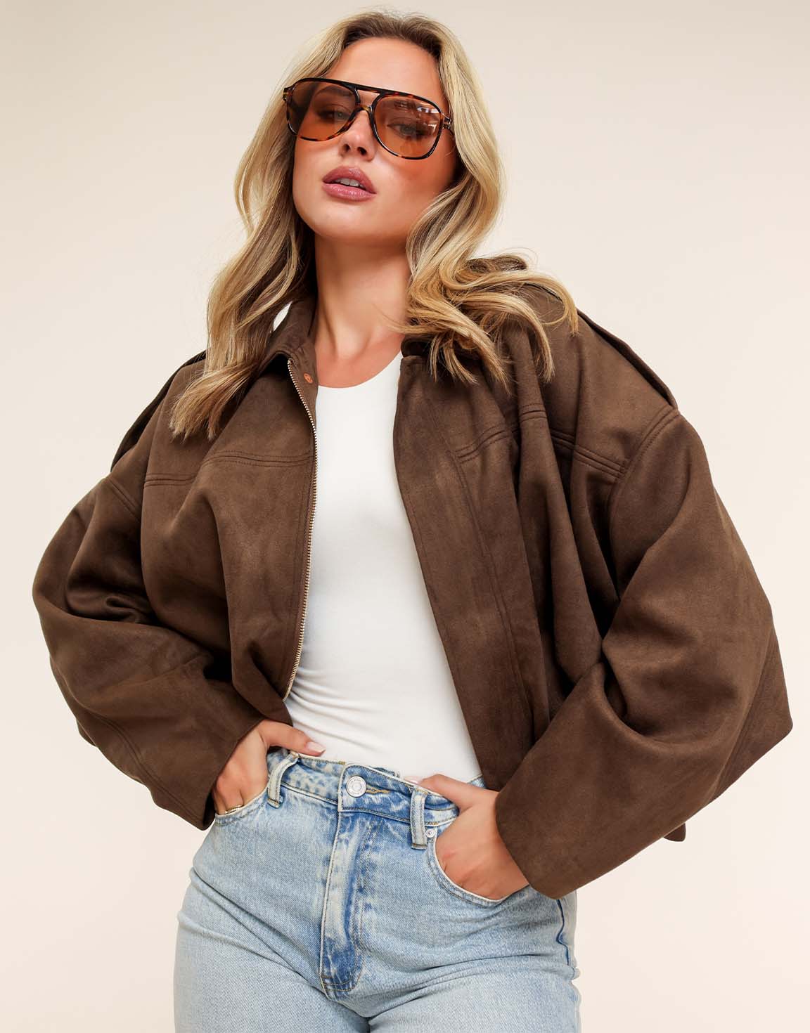The Suede Bomber – Cocoa