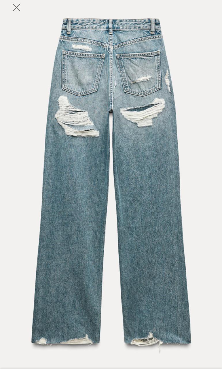 Back Ripped Torn Jeans