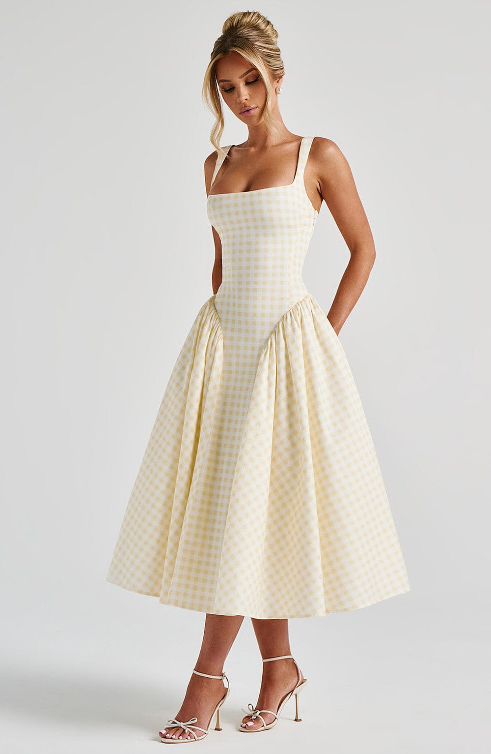 Roselle Blush Midi Dress