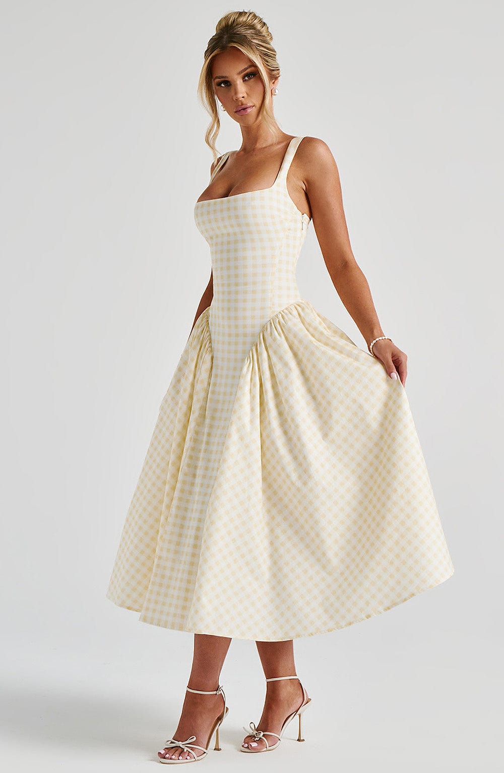 Roselle Blush Midi Dress