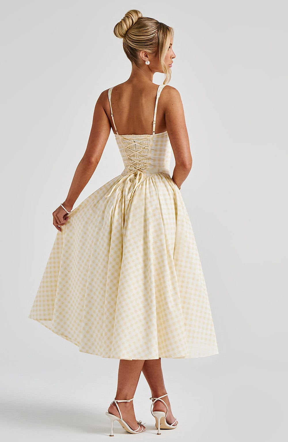 Roselle Blush Midi Dress